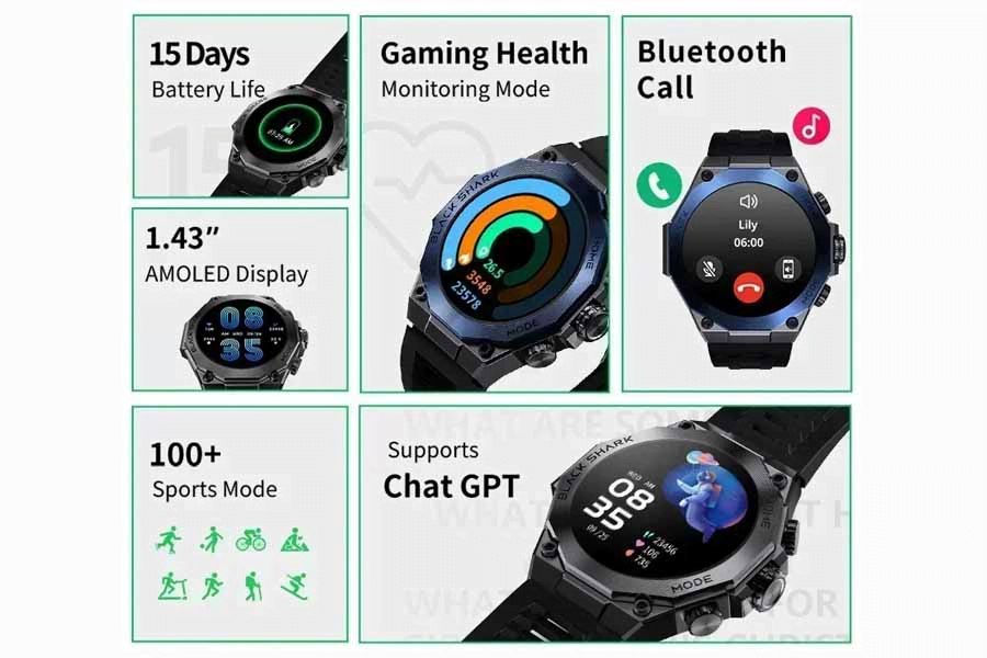 Black Shark Expands S1 Series with Pro and Classic Gaming Smartwatches
