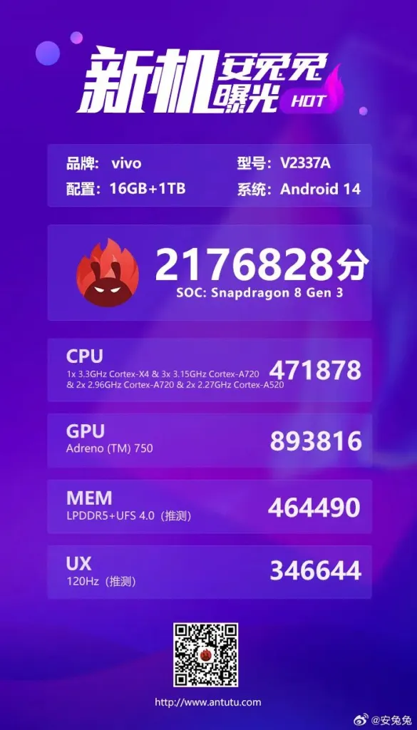 Vivo X Fold3 Pro Sets Benchmarking Records Ahead of Launch