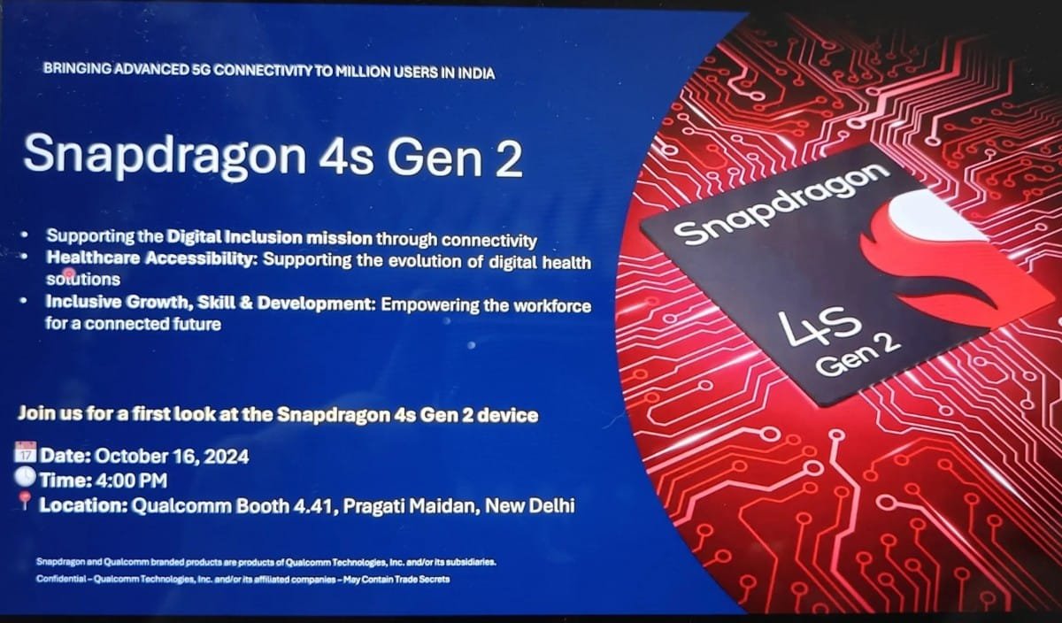 Xiaomi Set to Launch Snapdragon 4s Gen 2-Powered Smartphone in India at IMC 2024