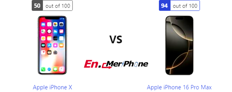 Specification Comparison: Apple iPhone X and Apple iPhone 16 Pro Max