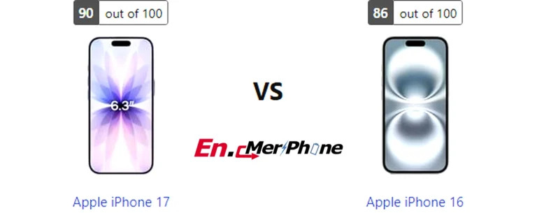 Display bezel and screen-to-body ratio comparison of Apple iPhone 17 vs Apple iPhone 16