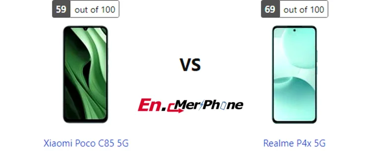 Close-up shot of ports and buttons on Xiaomi Poco C85 5G and Realme P4x 5G