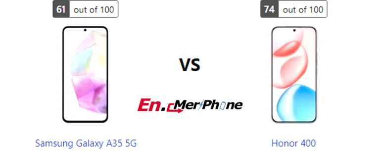 Thermal heat map comparison during gaming: Samsung Galaxy A35 5G vs Honor 400