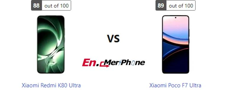 Battery drain test graph comparing Xiaomi Redmi K80 Ultra vs Xiaomi Poco F7 Ultra