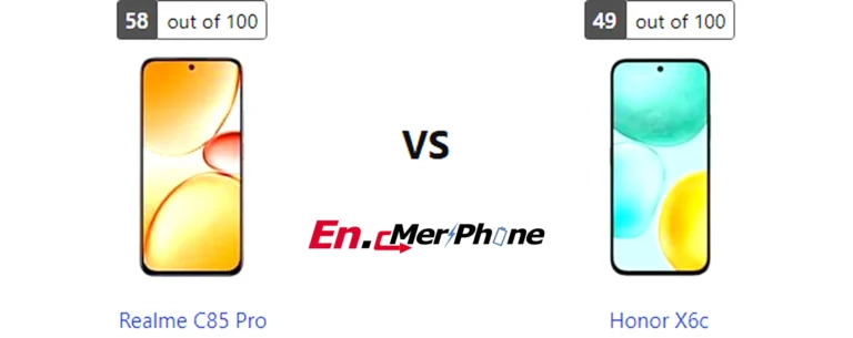 Video stabilization test comparison frame from Realme C85 Pro and Honor X6c