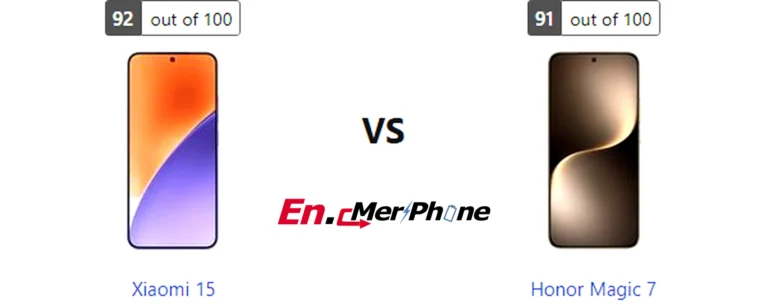 Battery drain test graph comparing Xiaomi 15 vs Honor Magic 7