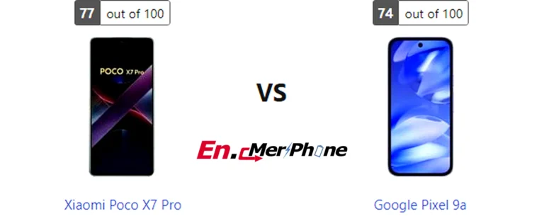 5G speed test result screenshot: Xiaomi Poco X7 Pro vs Google Pixel 9a