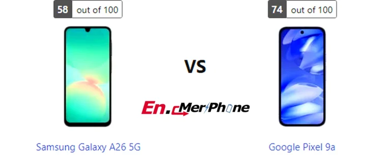 Selfie camera quality comparison of Samsung Galaxy A26 5G and Google Pixel 9a