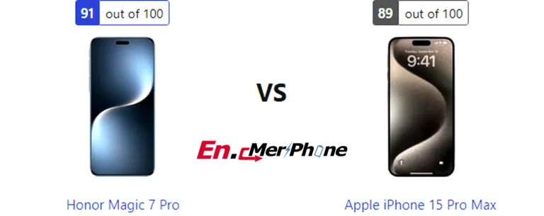 Box contents and unboxing view of Honor Magic 7 Pro vs Apple iPhone 15 Pro Max