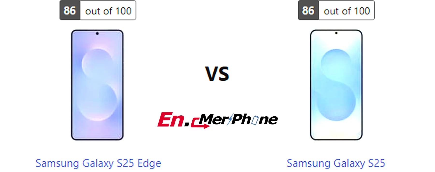 Speaker grille and audio setup comparison of Samsung Galaxy S25 Edge vs Samsung Galaxy S25