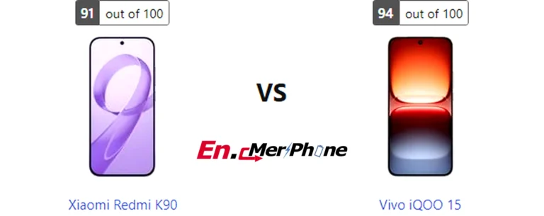 Thermal heat map comparison during gaming: Xiaomi Redmi K90 vs Vivo iQOO 15