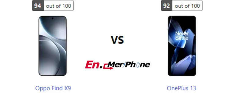 Box contents and unboxing view of Oppo Find X9 vs OnePlus 13