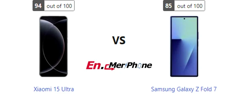 Display bezel and screen-to-body ratio comparison of Xiaomi 15 Ultra vs Samsung Galaxy Z Fold 7