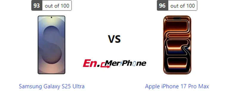 Gaming frame rate comparison chart for Samsung Galaxy S25 Ultra vs Apple iPhone 17 Pro Max