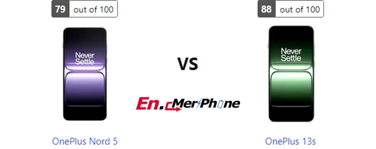 Speaker grille and audio setup comparison of OnePlus Nord 5 vs OnePlus 13s