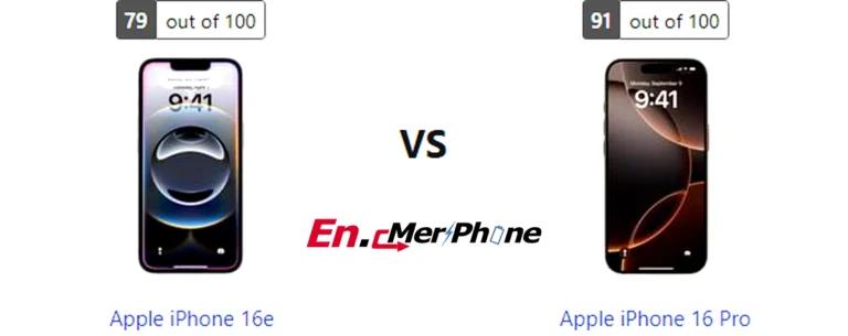 Battery drain test graph comparing Apple iPhone 16e vs Apple iPhone 16 Pro