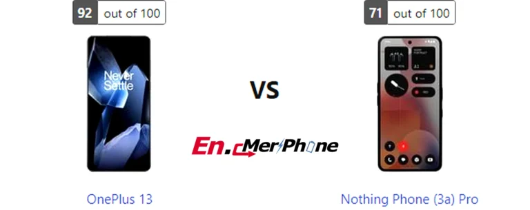 Color options and finish comparison for OnePlus 13 and Nothing Phone (3a) Pro