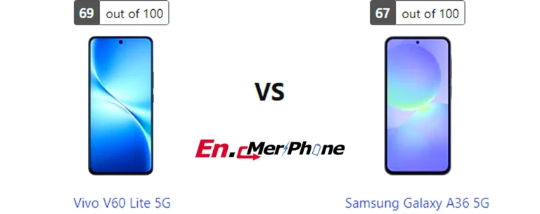 Fingerprint sensor placement on Vivo V60 Lite 5G compared to Samsung Galaxy A36 5G