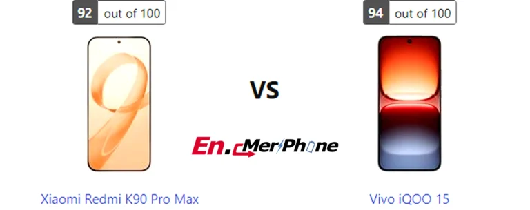 Size and thickness comparison between Xiaomi Redmi K90 Pro Max and Vivo iQOO 15