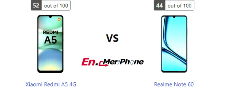 Box contents and unboxing view of Xiaomi Redmi A5 4G vs Realme Note 60