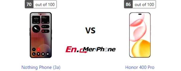 Color options and finish comparison for Nothing Phone (3a) and Honor 400 Pro