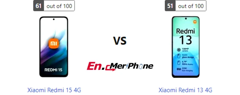 Speaker grille and audio setup comparison of Xiaomi Redmi 15 4G vs Xiaomi Redmi 13 4G