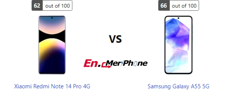 Box contents and unboxing view of Xiaomi Redmi Note 14 Pro 4G vs Samsung Galaxy A55 5G