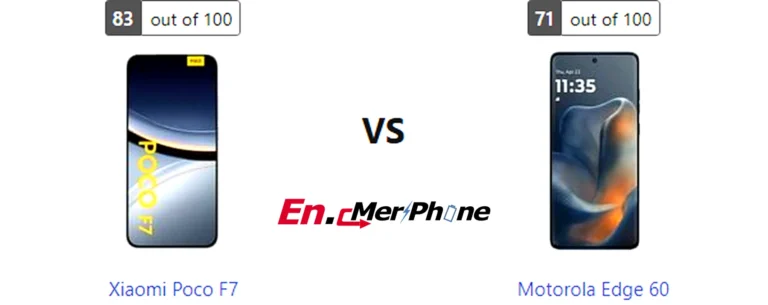 Gaming frame rate comparison chart for Xiaomi Poco F7 vs Motorola Edge 60