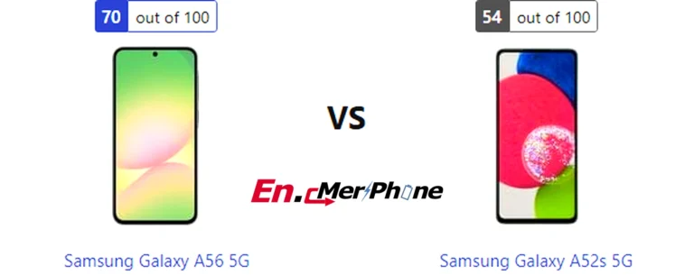 Thermal heat map comparison during gaming: Samsung Galaxy A56 5G vs Samsung Galaxy A52s 5G
