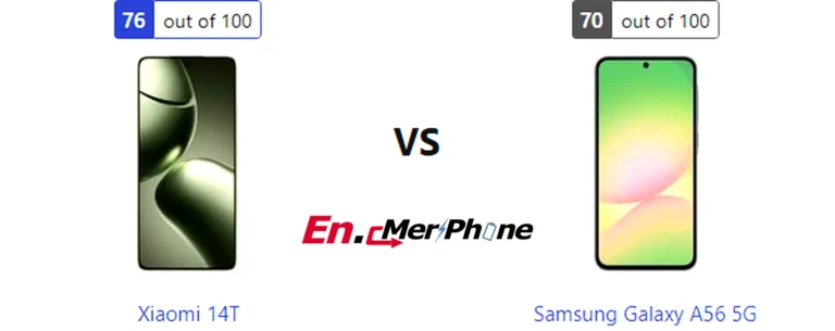 Color options and finish comparison for Xiaomi 14T and Samsung Galaxy A56 5G