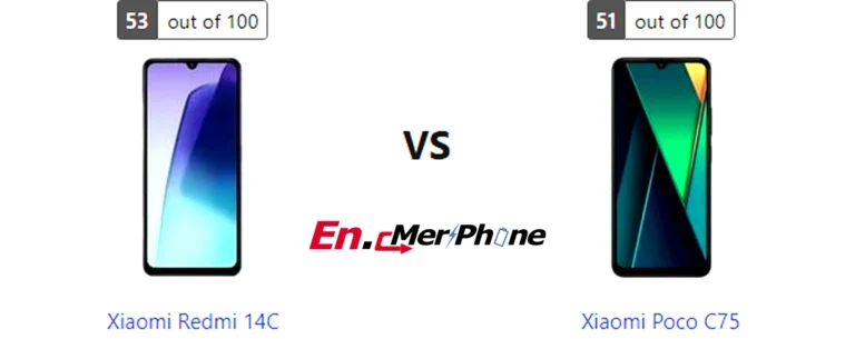 Gaming frame rate comparison chart for Xiaomi Redmi 14C vs Xiaomi Poco C75