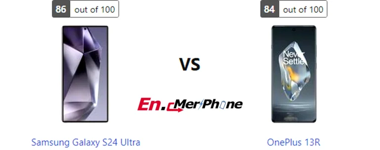 Color options and finish comparison for Samsung Galaxy S24 Ultra and OnePlus 13R