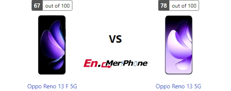 Video stabilization test comparison frame from Oppo Reno 13 F 5G and Oppo Reno 13 5G