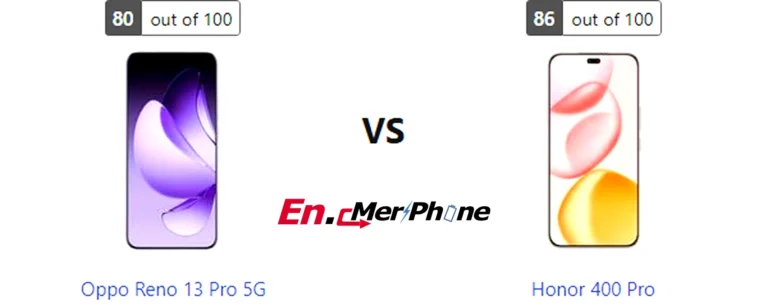 Back panel design comparison showing camera modules of Oppo Reno 13 Pro 5G vs Honor 400 Pro