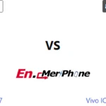 Side-by-side comparison image of Xiaomi Poco F7 and Vivo IQOO Neo 10 (Global) front display