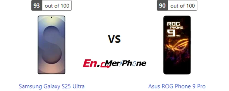 Color options and finish comparison for Samsung Galaxy S25 Ultra and Asus ROG Phone 9 Pro