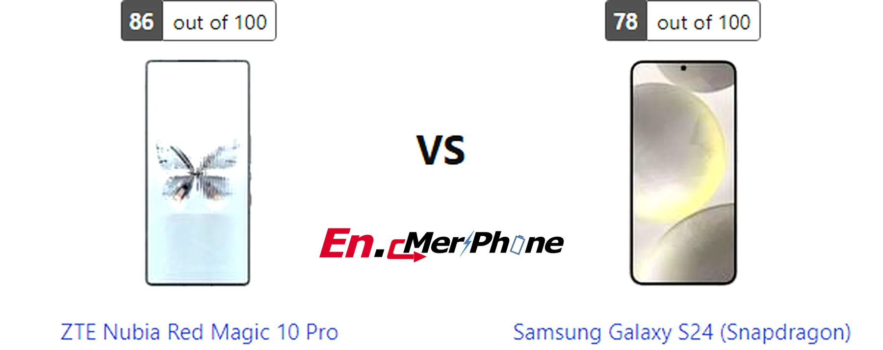 Camera sample comparison shot taken with ZTE Nubia Red Magic 10 Pro and Samsung Galaxy S24 (Snapdragon)