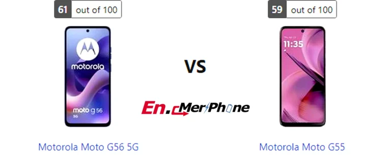 Gaming frame rate comparison chart for Motorola Moto G56 5G vs Motorola Moto G55