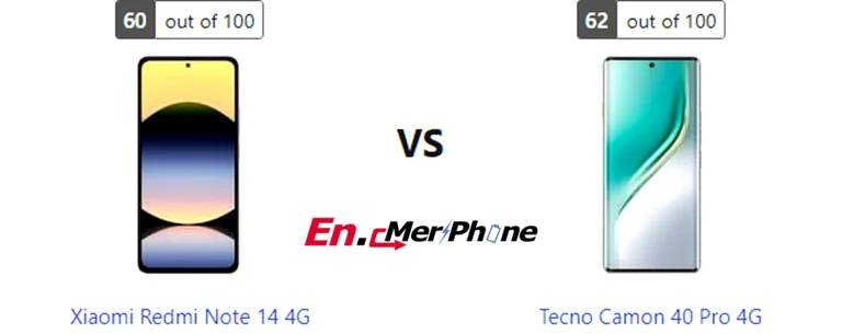 Geekbench performance benchmark chart for Xiaomi Redmi Note 14 4G and Tecno Camon 40 Pro 4G