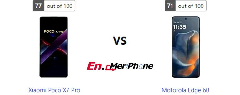 Speaker grille and audio setup comparison of Xiaomi Poco X7 Pro vs Motorola Edge 60