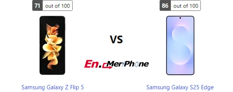 Close-up shot of ports and buttons on Samsung Galaxy Z Flip 5 and Samsung Galaxy S25 Edge