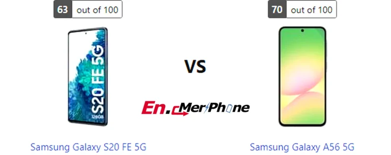 Thermal heat map comparison during gaming: Samsung Galaxy S20 FE 5G vs Samsung Galaxy A56 5G