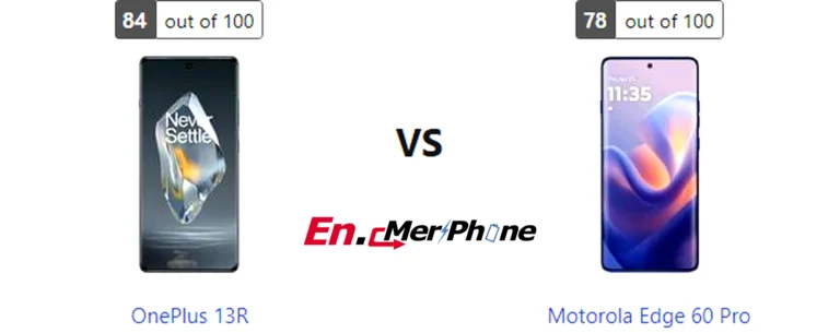 Charging speed timeline graph for OnePlus 13R and Motorola Edge 60 Pro