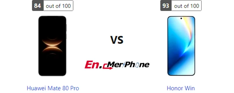 Speaker grille and audio setup comparison of Huawei Mate 80 Pro vs Honor Win