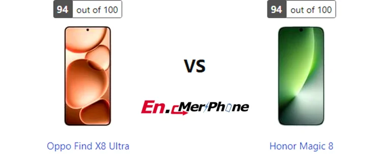 Back panel design comparison showing camera modules of Oppo Find X8 Ultra vs Honor Magic 8