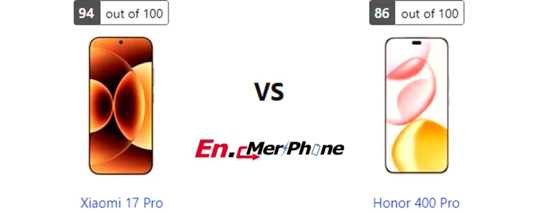 Speaker grille and audio setup comparison of Xiaomi 17 Pro vs Honor 400 Pro