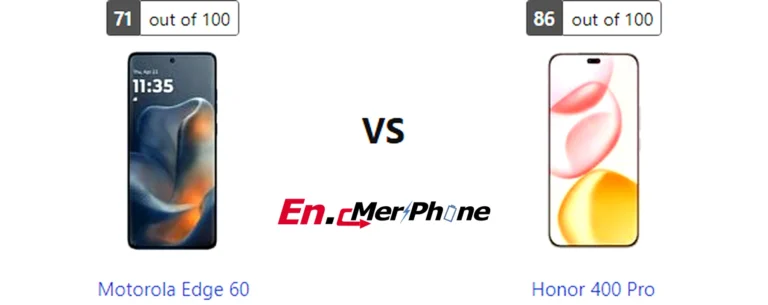 Gaming frame rate comparison chart for Motorola Edge 60 vs Honor 400 Pro