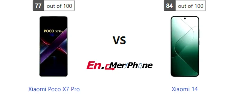 Display bezel and screen-to-body ratio comparison of Xiaomi Poco X7 Pro vs Xiaomi 14