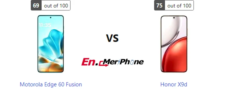 Display bezel and screen-to-body ratio comparison of Motorola Edge 60 Fusion vs Honor X9d