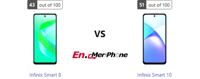 Speaker grille and audio setup comparison of Infinix Smart 8 vs Infinix Smart 10